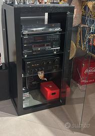 impianto stero HI-FI con giradischi, radio, cd
