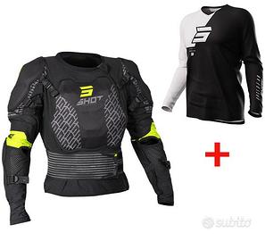 CORPETTO PETTORINA MOTO CROSS + MAGLIA SHOT DRAW