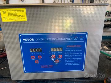 Lavatrice lavapezzi ultrasuoni Vevor 10 litri