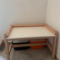 Tavolo scrivania alzabile bambini