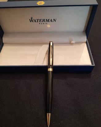 penna a sfera WATERMAN HEMISPHERE nero e oro (23k)