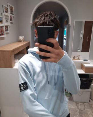 Felpa Calvin Klain azzurra