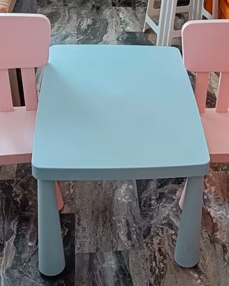 Set tavolo e sedie per bambini