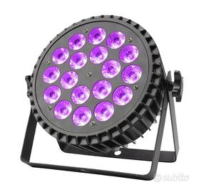 Par Led 18x12 Watt RGBW 4in1 Full Color Faro DMX