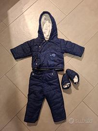 tuta da scii completa giacca pantaloni guanti 6m