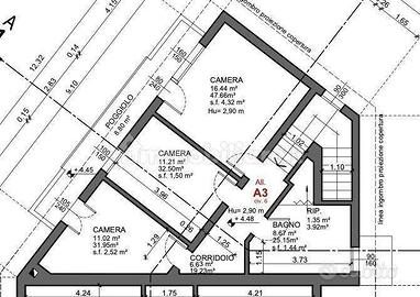 Luminoso appartamento su due livelli in centro a B