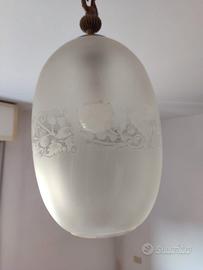 lampadario modernariato 