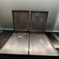 4 teglie in acciaio da forno 30 x 40, microforate 