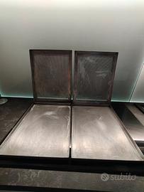 4 teglie in acciaio da forno 30 x 40, microforate 