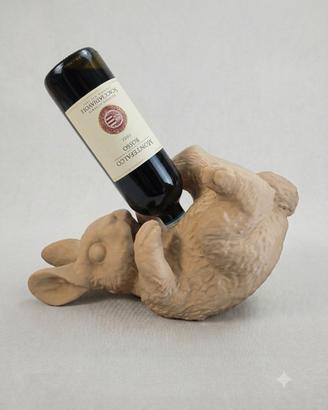 porta bottiglie vino coniglio idea  centrotavola
