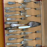 set posate d'epoca argento 1000