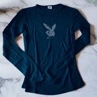 Maglia da donna Playboy nera taglia S
