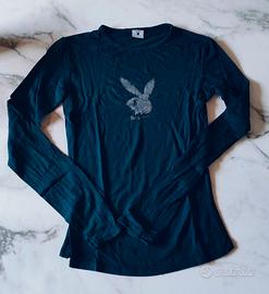 Maglia da donna Playboy nera taglia S