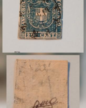 Antichi stati Toscana- 20 ct con firma