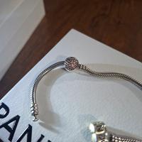 Clip Pandora Cuore rosa 