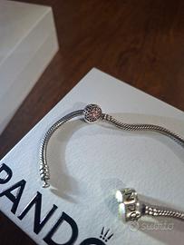 Clip Pandora Cuore rosa 