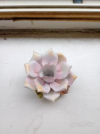 portacandela in ceramica Capodimonte 