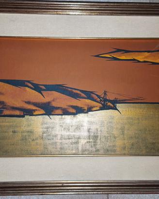 "II Trabucco" - Olio su Tela (1979) - Paesaggio Ma