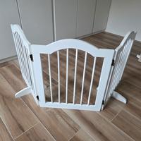 Cancellino per cani pieghevole in legno