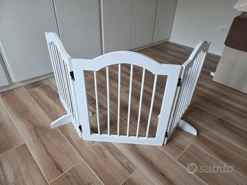 Cancellino per cani pieghevole in legno