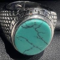 Anello pietra onice acciaio indosabile unisex