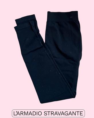 Leggings neri Philippe Matignon elasticizzati tg L
