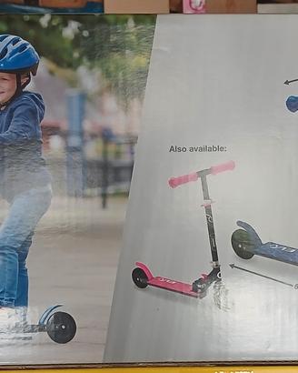 Scooter a 2 ruote pieghevole e regolabile blu EVO