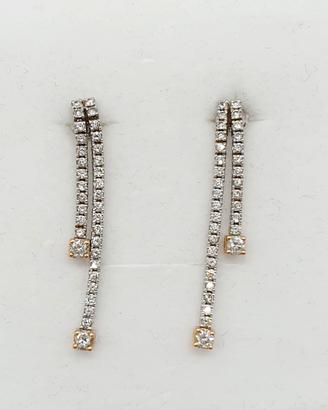 COD.1400.25 ORECCHINI "STELLE CADENTI" DIAMANTI