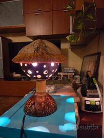 Lampada artigianale di cocco