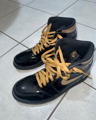 Jordan 1 high black gold