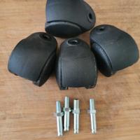 4 ruote girevoli con perno di incastro 