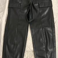 Pantaloni ecopelle donna