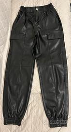 Pantaloni ecopelle donna