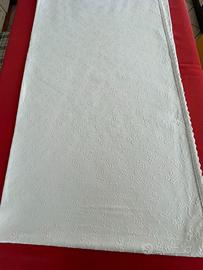 COPRILETTO MATRIM.GARDENIA-PIQUET-NASTRI-VINTAGE