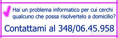 Assistenza tecnico informatico