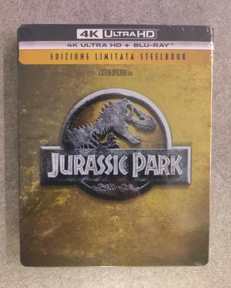 Dvd 4k Blu Ray Jurassic Park - steelbook nuovo
