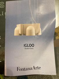 Lampada sospesa igloo