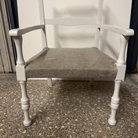 Sedia legno shabby chic