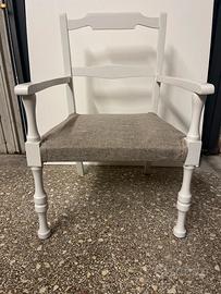 Sedia legno shabby chic