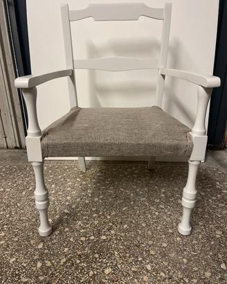 Sedia legno shabby chic