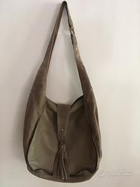 Borsa Bata in pelle color taupe