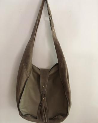 Borsa Bata in pelle color taupe