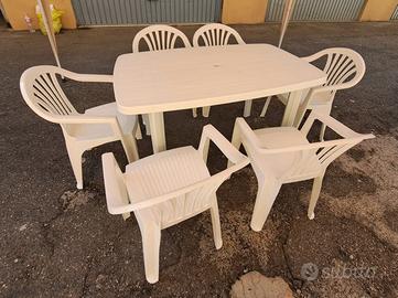 Giardino Tavoli Di Plastica Usati Sedie Pieghevoli Tavoli E Sedie