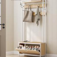 vasagle appendiabito con panca scarpiera