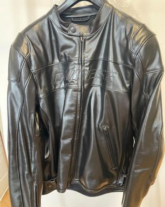 Giacca Moto in Pelle Dainese Bardo – Total Black –
