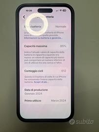 IPhone 15 Pro Max 256gb nero