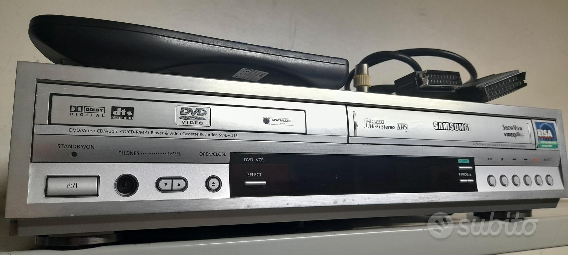 LETTORE S-VHS VHS DVD CD MP3 COMBO SQPB 6HEAD HIFI - Collezionismo In ...