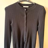 Cardigan nero aderente