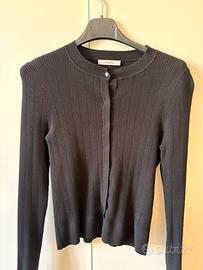 Cardigan nero aderente