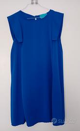 Minidress smanicato blu 
